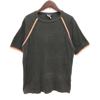 アーペーセー(A.P.C)のアーペーセー Tシャツ カットソー 五分袖 クルーネック リブ ライン 1 深緑(その他)