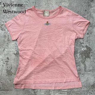 ヴィヴィアンウエストウッド(Vivienne Westwood)のヴィヴィアンウエストウッド【S】Tシャツ ラウンドネック ワンポイント 刺繍(Tシャツ(半袖/袖なし))