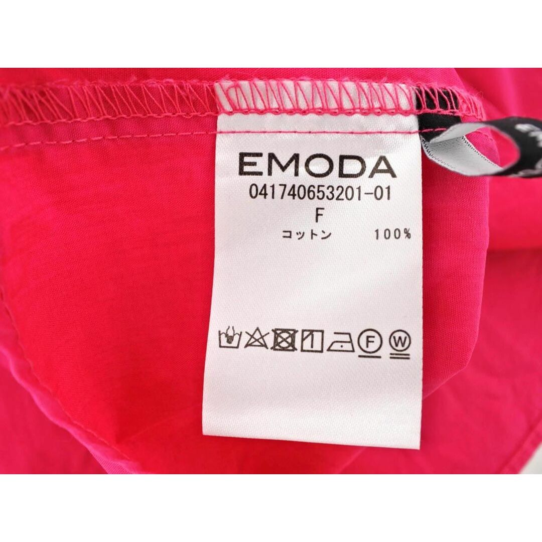 EMODA(エモダ)のEMODA エモダ オフショルダー フレア トップ ブラウス シャツ sizeF/ピンク ■◆ レディース レディースのトップス(シャツ/ブラウス(半袖/袖なし))の商品写真