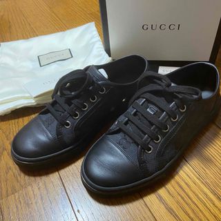 グッチ(Gucci)の【GUCCI】箱有美品/グッチ/GGモノグラム/ローカットキャンバススニーカー(スニーカー)