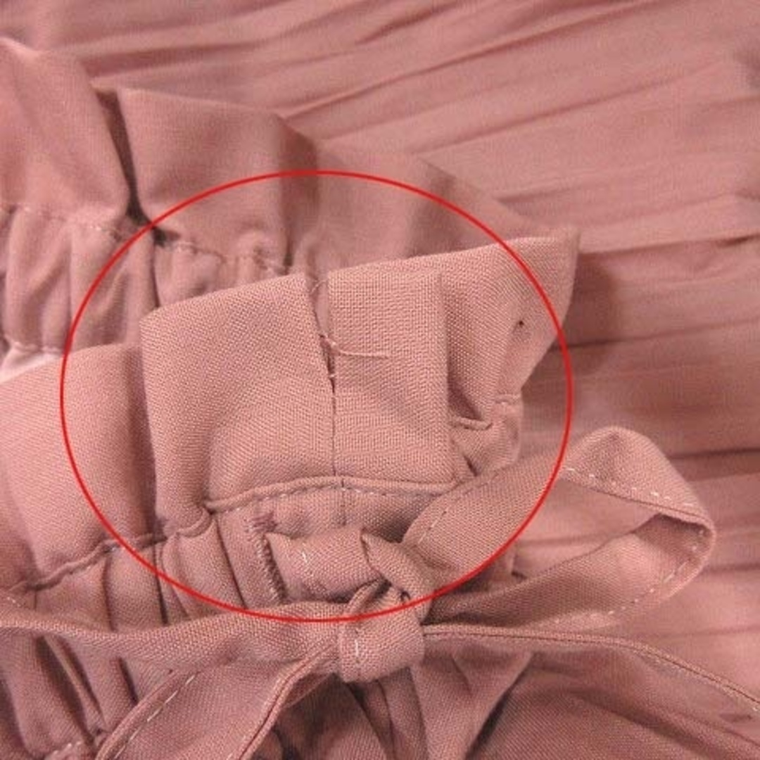 NATURAL BEAUTY BASIC(ナチュラルビューティーベーシック)のナチュラルビューティーベーシック ギャザースカート マキシ ロング S ピンク レディースのスカート(ロングスカート)の商品写真
