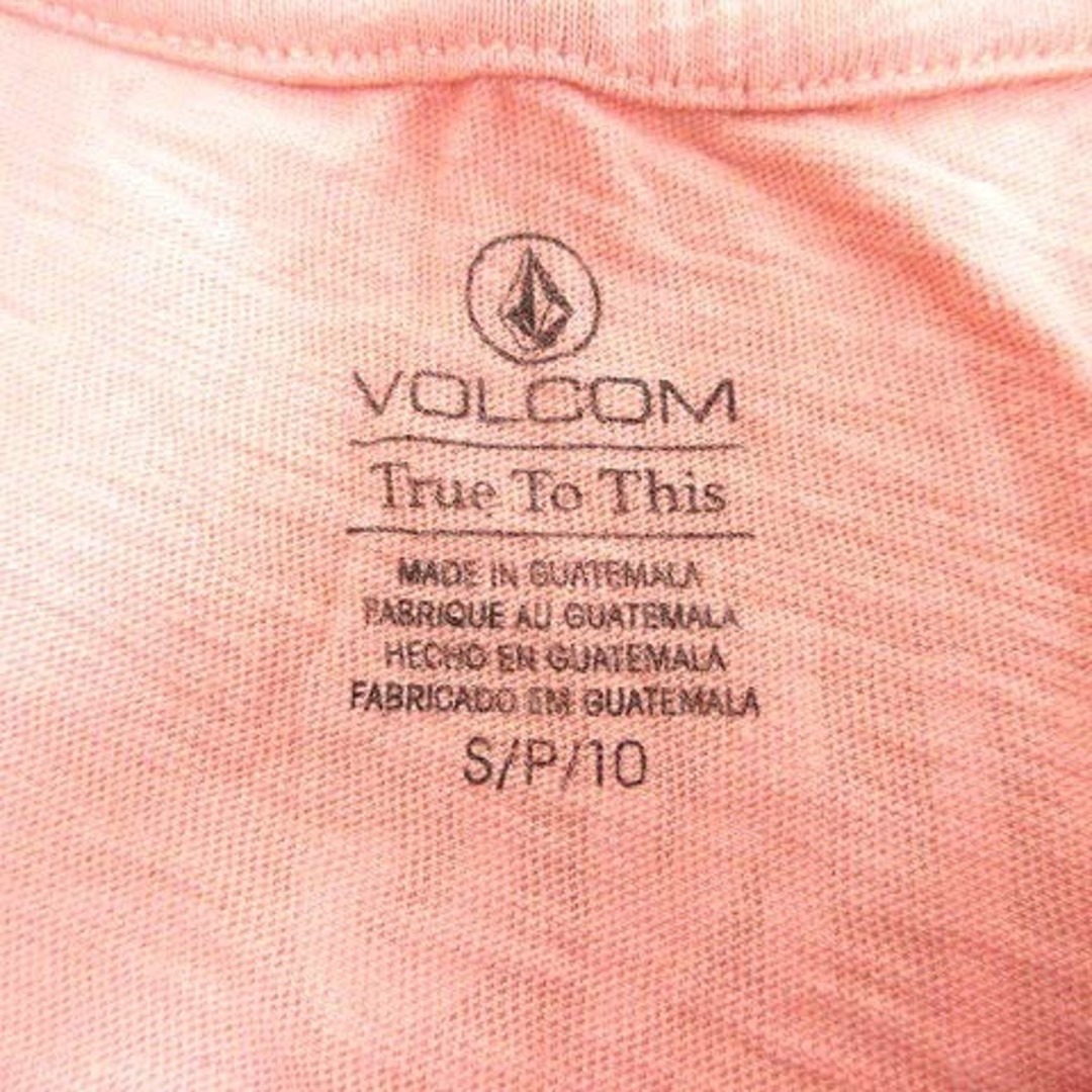 volcom(ボルコム)のVOLCOM カットソー タンクトップ プリント ノースリーブ サーモンピンク レディースのトップス(タンクトップ)の商品写真