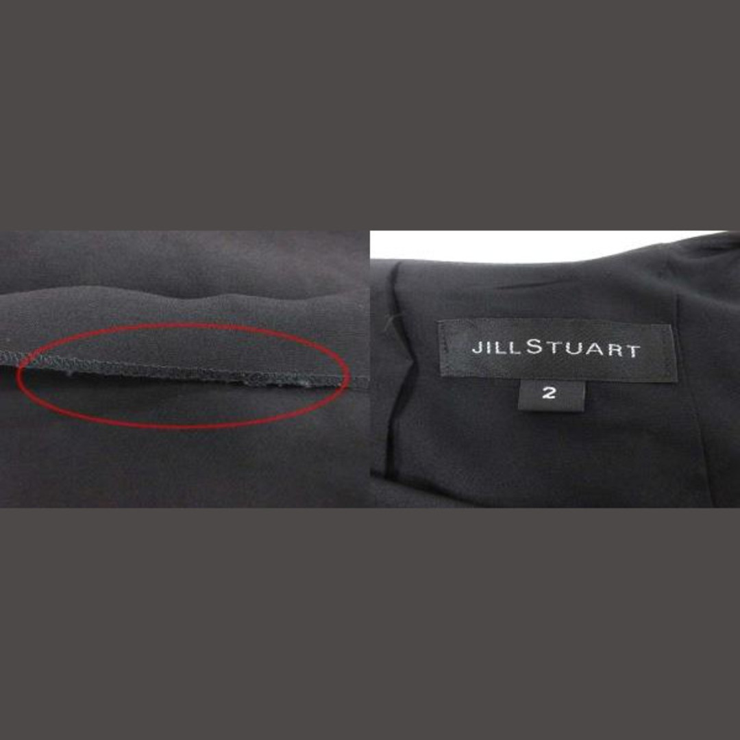 JILLSTUART(ジルスチュアート)のJILL STUART ワンピース ひざ丈 ノースリーブ 2 黒 ブラック レディースのワンピース(ひざ丈ワンピース)の商品写真