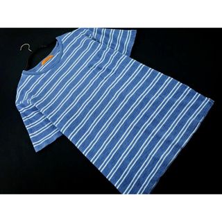 ジャーナルスタンダード(JOURNAL STANDARD)のジャーナルスタンダード ボーダー Tシャツ sizeM/青 ■◆ メンズ(Tシャツ/カットソー(半袖/袖なし))