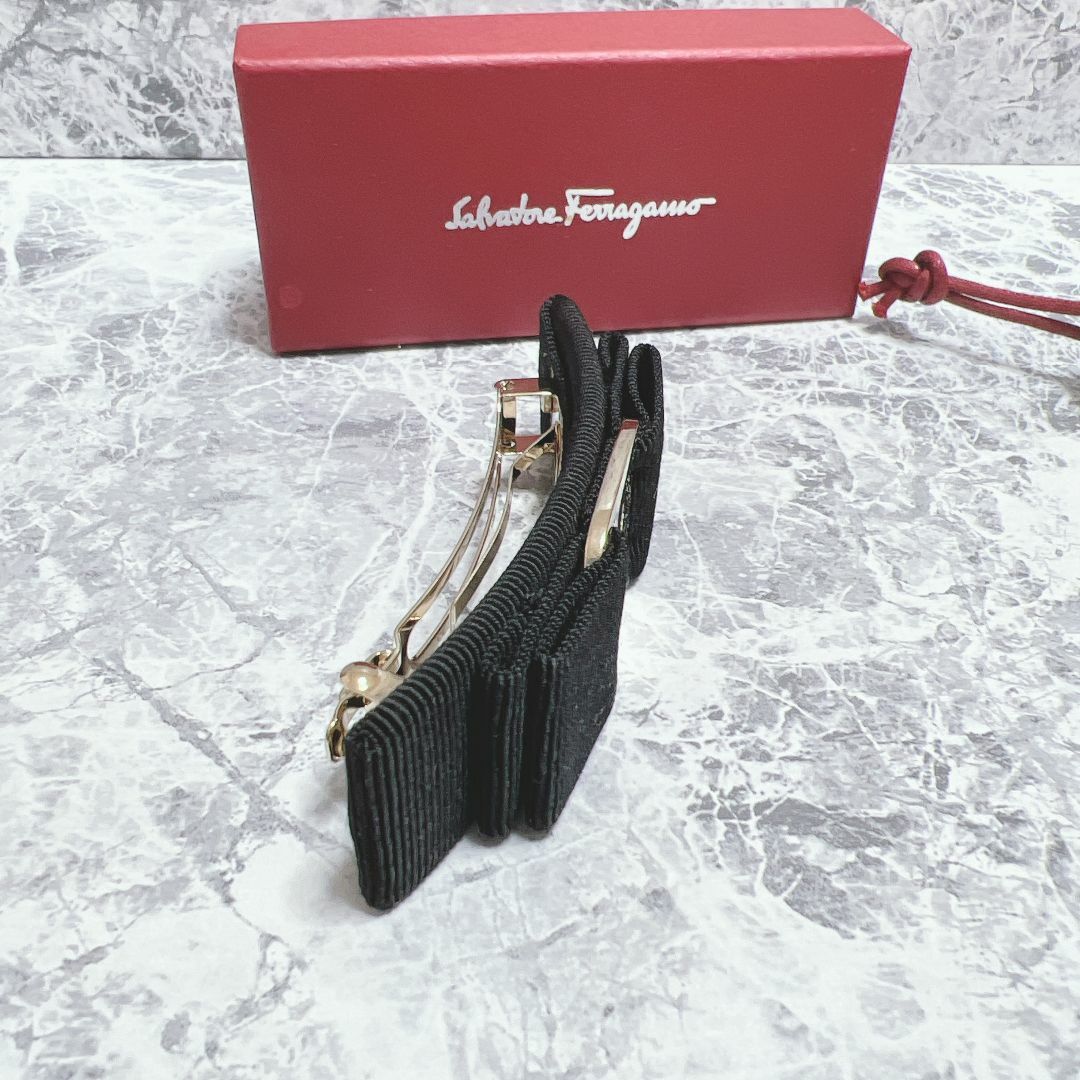 正規品　フェラガモ　SalvatoreFerragamo　バレッタ　ブラック 3