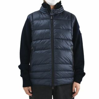 モンクレール(MONCLER)の【NAVY】モンクレール ダウン入りカーディガン(ダウンジャケット)