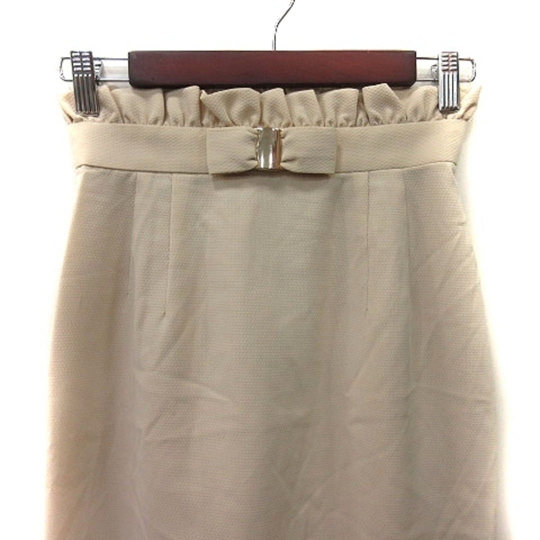 QUEENS COURT(クイーンズコート)のクイーンズコート タイトスカート ひざ丈 ベージュ /YI レディースのスカート(ひざ丈スカート)の商品写真