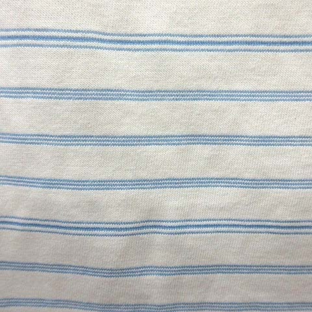 MARGARET HOWELL(マーガレットハウエル)のマーガレットハウエル Tシャツ カットソー 半袖 クルーネック ボーダー M 青 メンズのトップス(Tシャツ/カットソー(半袖/袖なし))の商品写真