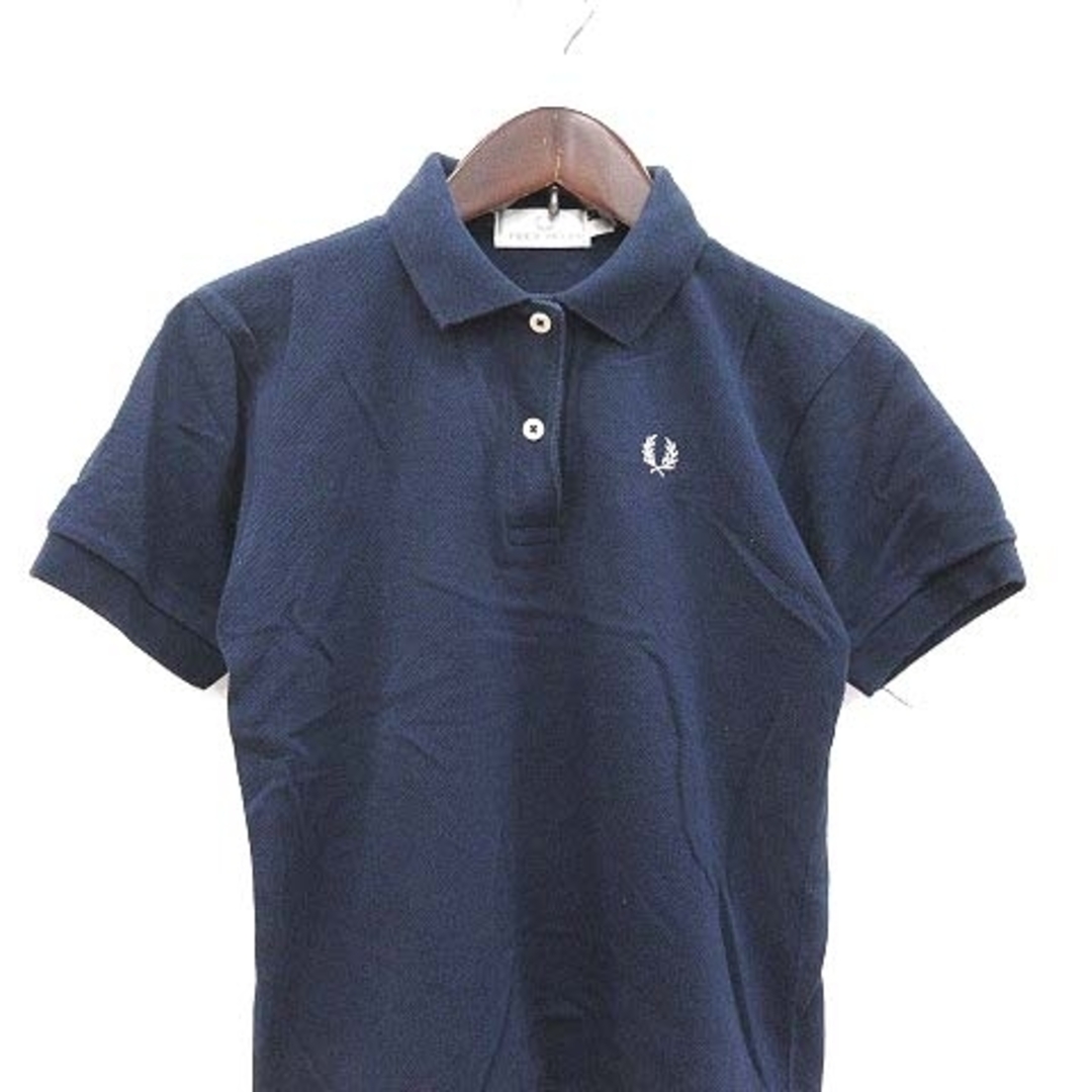 【美品】フレッドペリー/FRED PERRY 半袖 ポロシャツ　鹿の子　ロゴ