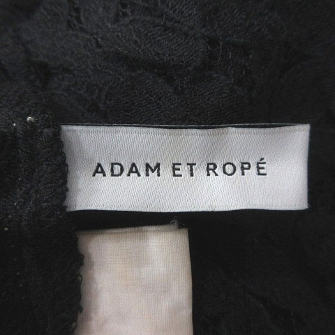 Adam et Rope'(アダムエロぺ)のアダムエロペ チュニック 総レース ノースリーブ F 黒 ブラック レディースのトップス(チュニック)の商品写真