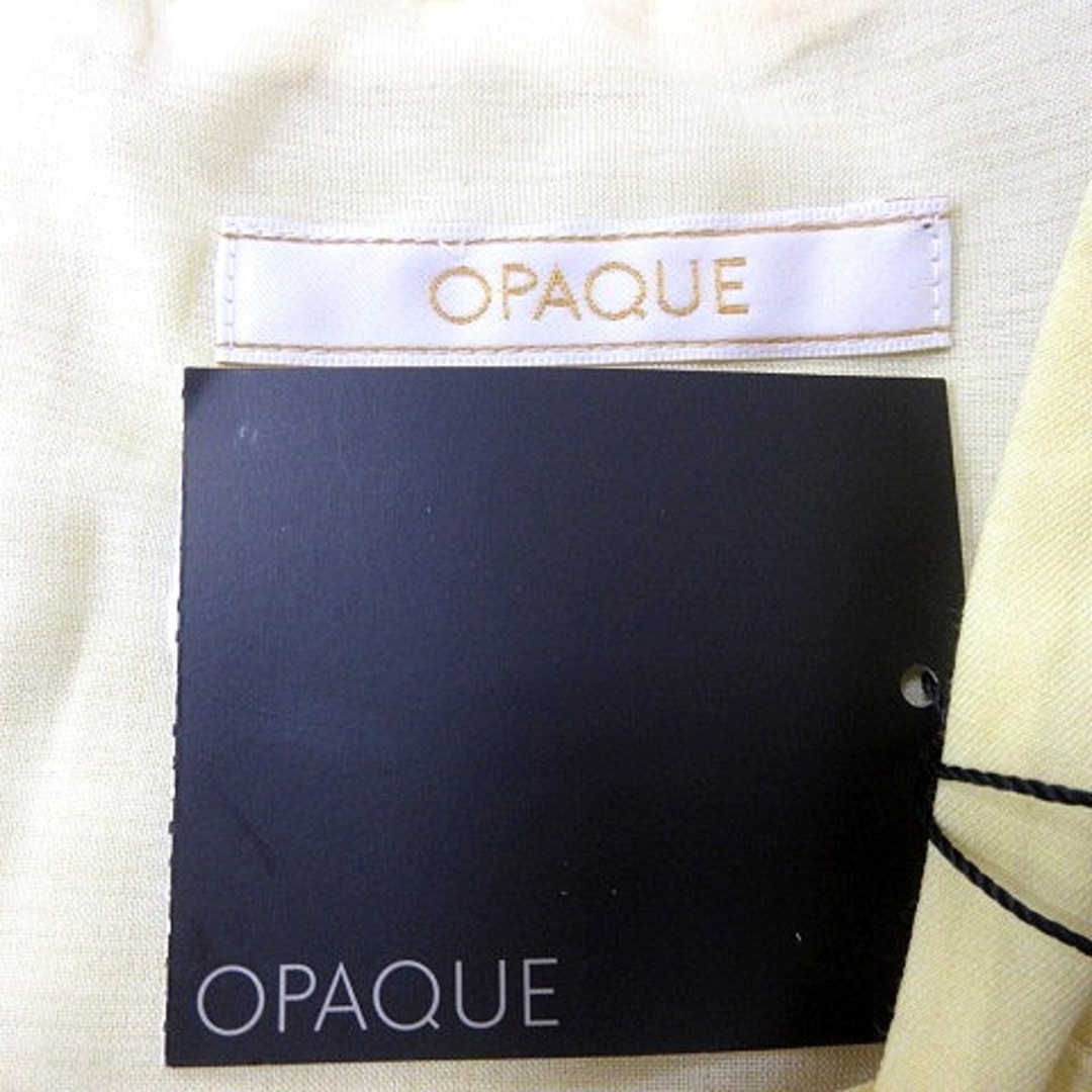 OPAQUE(オペーク)のオペーク OPAQUE ワンピース ミニ ノースリーブ 38 黄色 イエロー レディースのワンピース(ミニワンピース)の商品写真