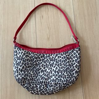 レスポートサック(LeSportsac)のレスポートサック　ポーチ　ハンドバッグ　ヒョウ柄(ポーチ)