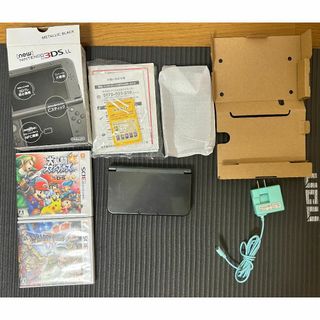 ニンテンドウ(任天堂)の【動作確認済み】ニンテンドー3DS LL　本体 黒(携帯用ゲーム機本体)