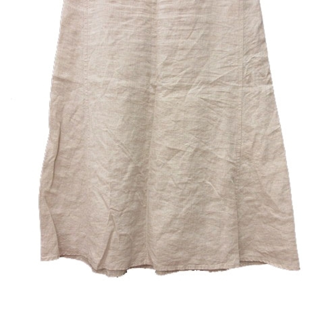 Demi-Luxe BEAMS(デミルクスビームス)のデミルクス ビームス 台形スカート フレア ロング 麻 リネン 36 レディースのスカート(ロングスカート)の商品写真