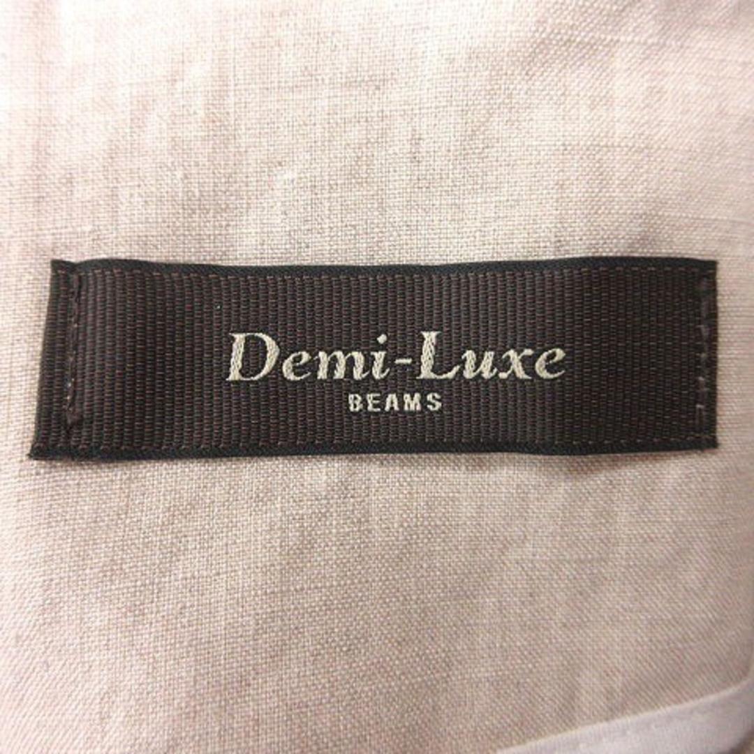 Demi-Luxe BEAMS(デミルクスビームス)のデミルクス ビームス 台形スカート フレア ロング 麻 リネン 36 レディースのスカート(ロングスカート)の商品写真