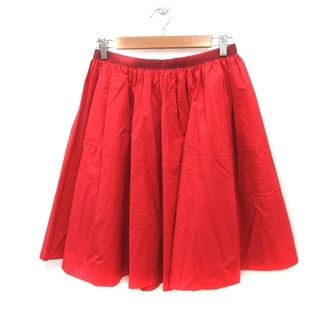 アクアガール(aquagirl)のアクアガール aquagirl フレアスカート ひざ丈 38 赤 レッド /MS(ひざ丈スカート)