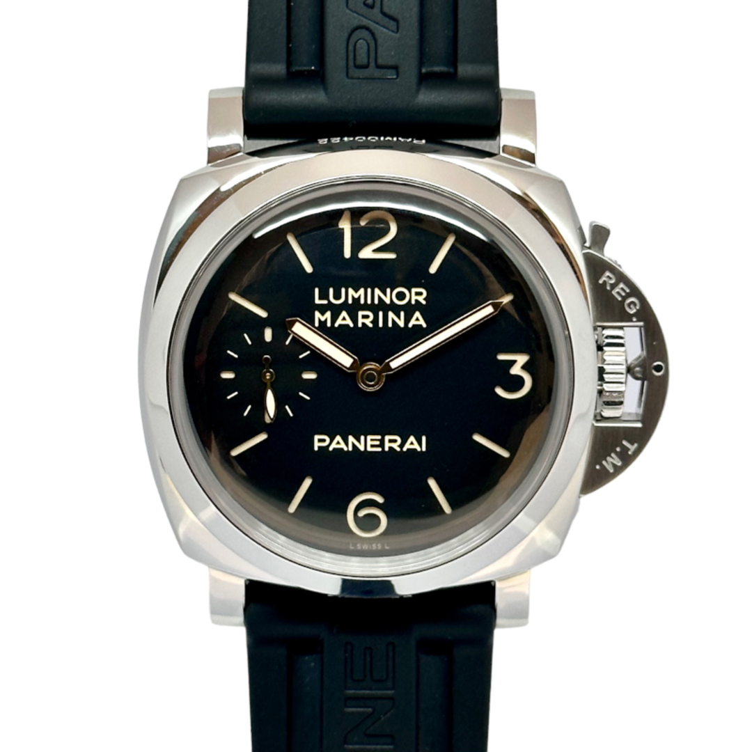 パネライ PANERAI ルミノールマリーナ 1950 3デイズ アッチャイオ 自動巻き ブラック文字盤 腕時計 メンズ