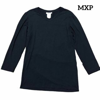 エムエックスピー(MXP)のMXP エムエックスピー 8/10 SLEEVE V-NECK ブラック XL(Tシャツ/カットソー(七分/長袖))