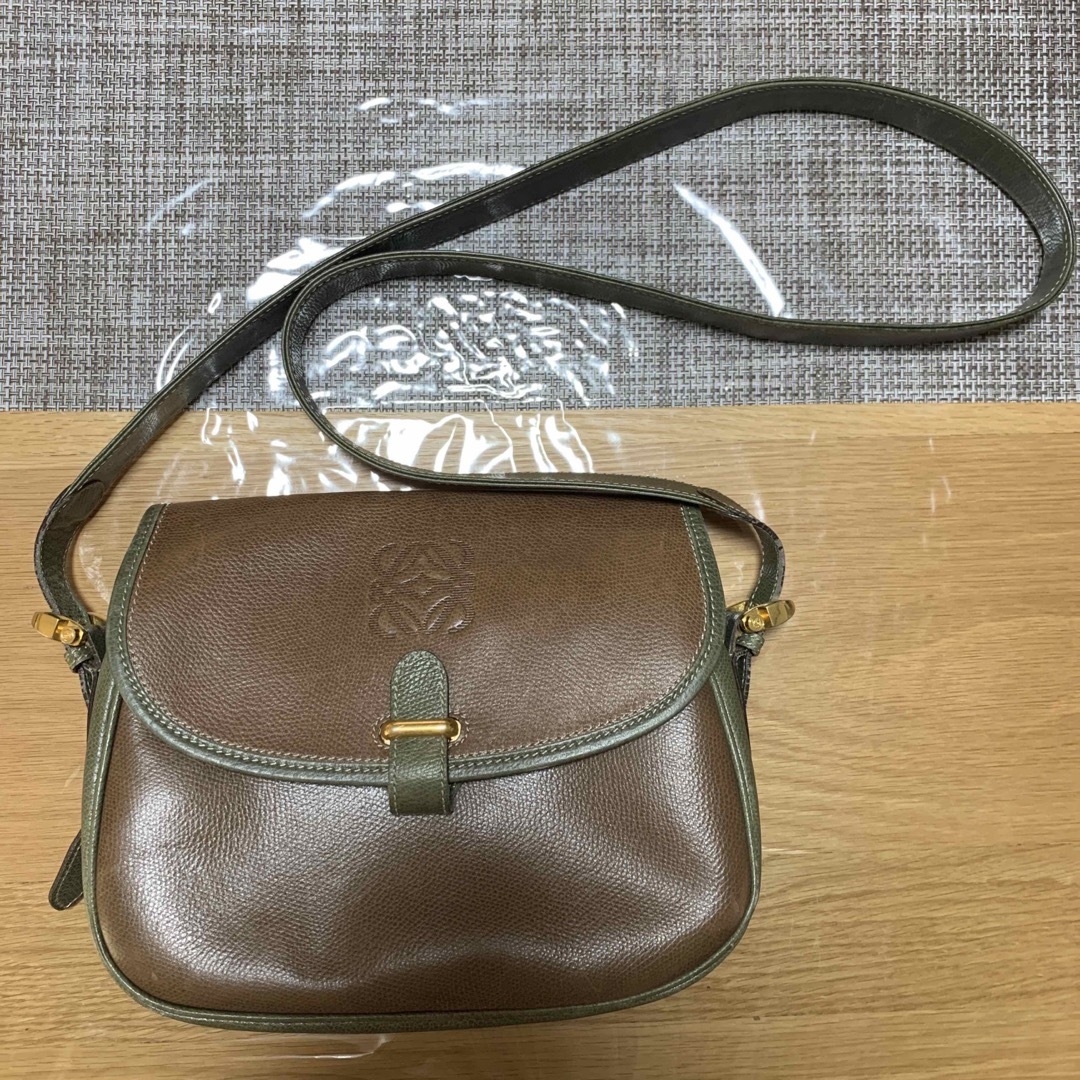 美品　LOEWE オールド　ロエベ　ナッパレザー　ミニ　ショルダー　バッグ