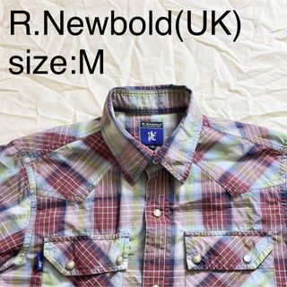 アールニューボールド(R.NEWBOLD)のR.Newbold(UK)ビンテージコットンチェックウエスタンシャツ(シャツ)