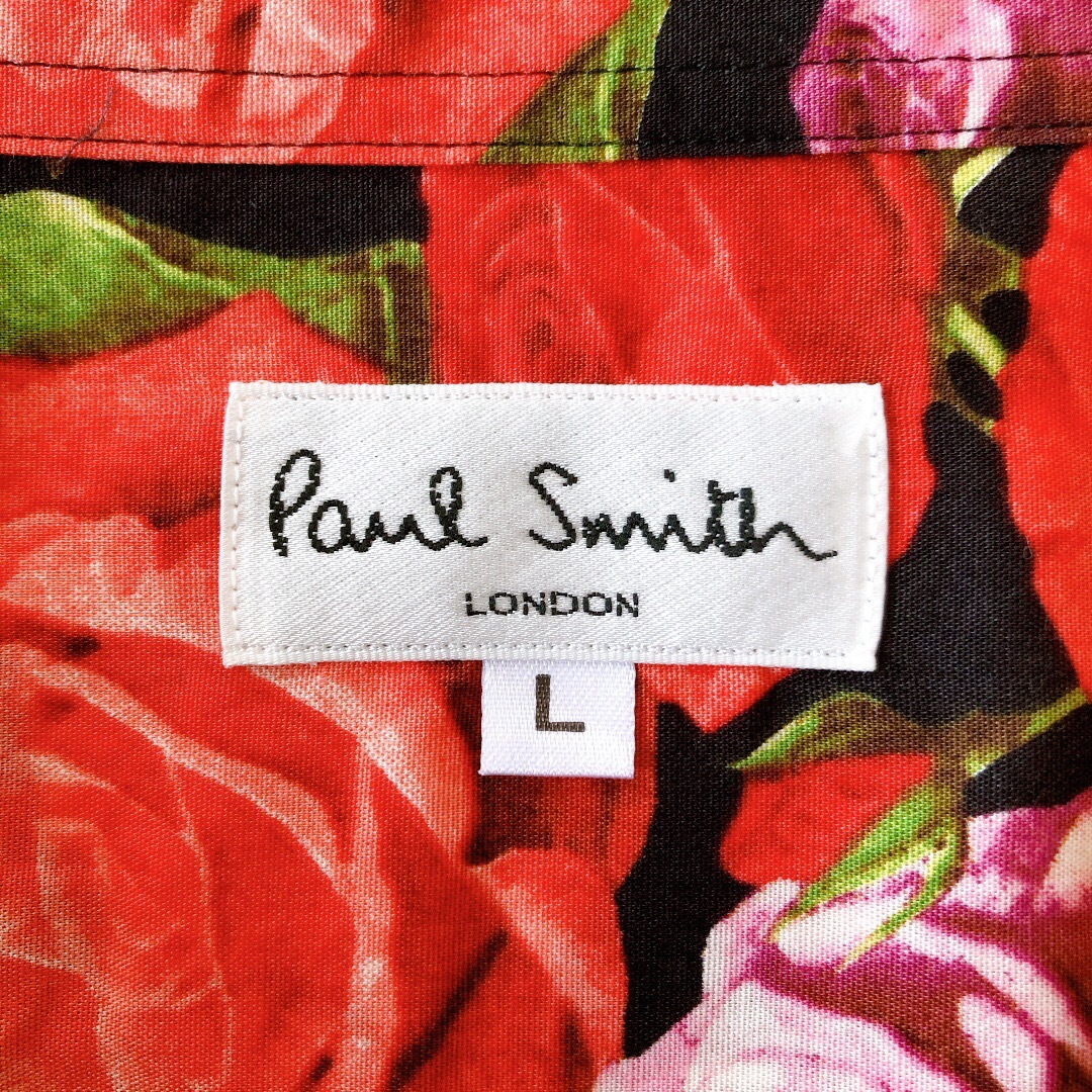 Paul Smith - ポールスミス 長袖シャツ 花柄 レッド系の通販 by なし ...