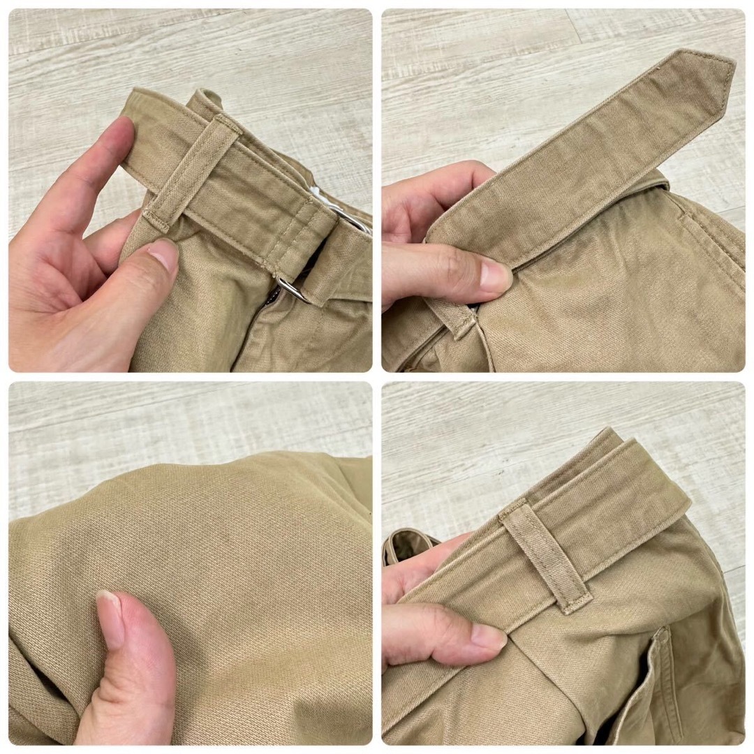 19aw グラフペーパー ミリタリー クロス ベルテッド パンツ size 1