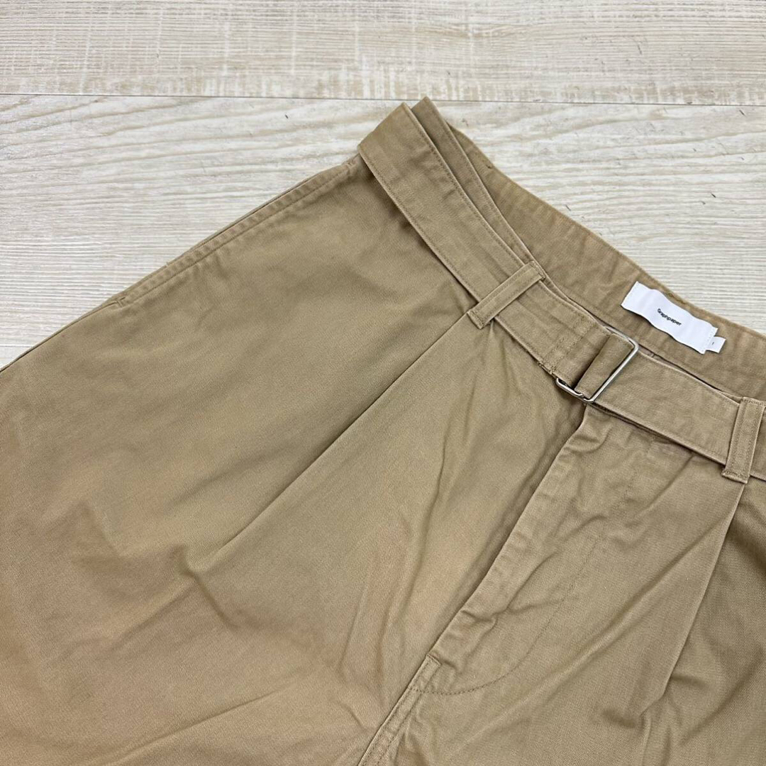 19aw グラフペーパー ミリタリー クロス ベルテッド パンツ size 1