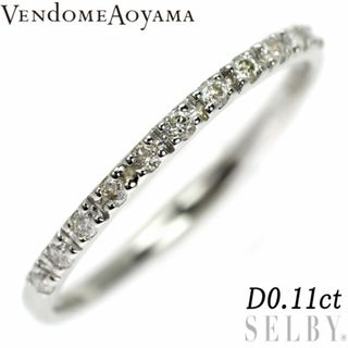 ヴァンドームアオヤマ(Vendome Aoyama)のヴァンドーム青山 Pt950 ダイヤモンド リング 0.11ct ハーフエタニティ(リング(指輪))