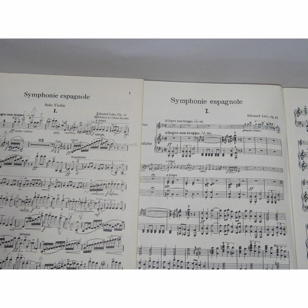 ヴァイオリン楽譜【Symphonie Espagnole（Lalo)】▼ 楽器のスコア/楽譜(クラシック)の商品写真