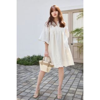 Her lip to - herlipto Embroidery Poplin Mini Dressの通販 by ♡'s