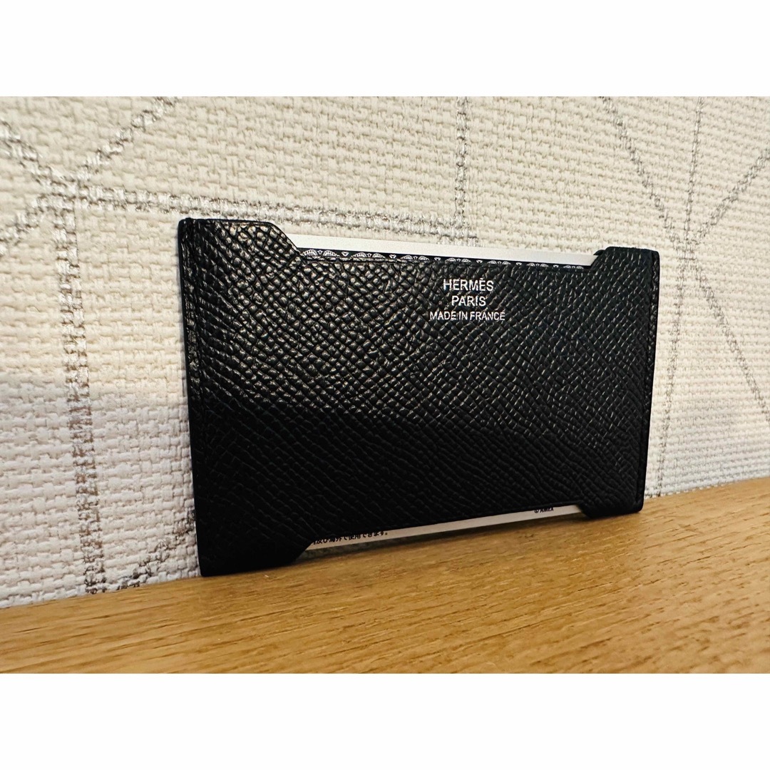 Hermes - エルメス HERMES カードケース マンハッタン 黒 小物 レザー