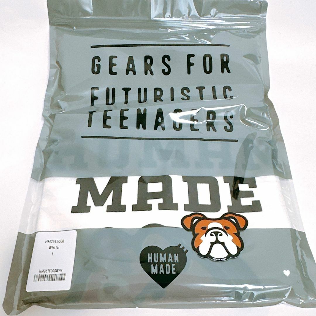 【新品・ステッカー付】HUMAN MADE タイガー 白 Tシャツ Lサイズ