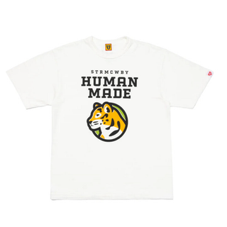 ヒューマンメイド(HUMAN MADE)の【新品・ステッカー付】HUMAN MADE タイガー 白 Tシャツ  Lサイズ(Tシャツ/カットソー(半袖/袖なし))