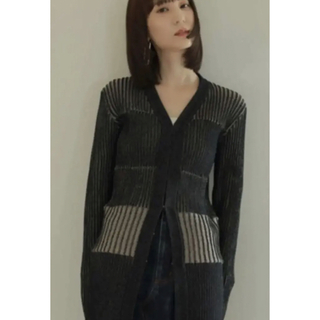 極美品✨ローレン lourenplating knit cardigan 黒
