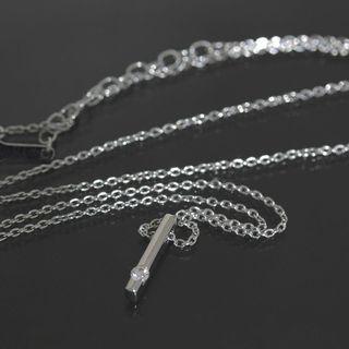 タサキ(TASAKI)のタサキ ダイヤ 0.03ct チェーン ネックレス 42cm K18WG 箱付(ネックレス)