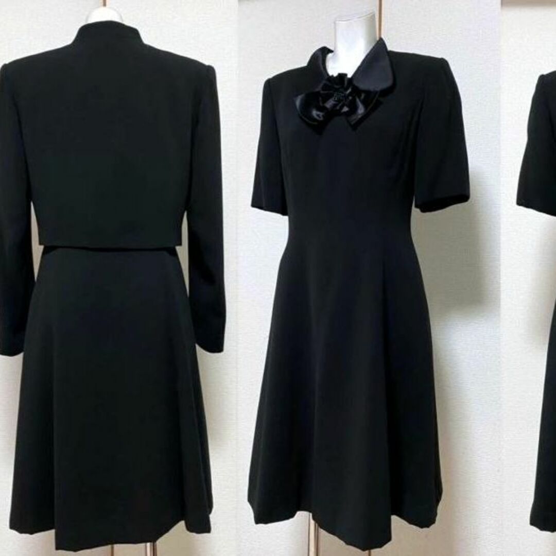 ◇当日発送可能【美品】ユキトリイ 高級喪服礼服 ワンピーススーツ 春