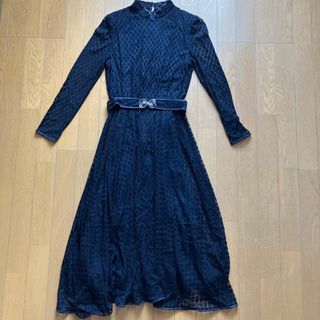 ★新品★ レース　黒ワンピース(ロングワンピース/マキシワンピース)