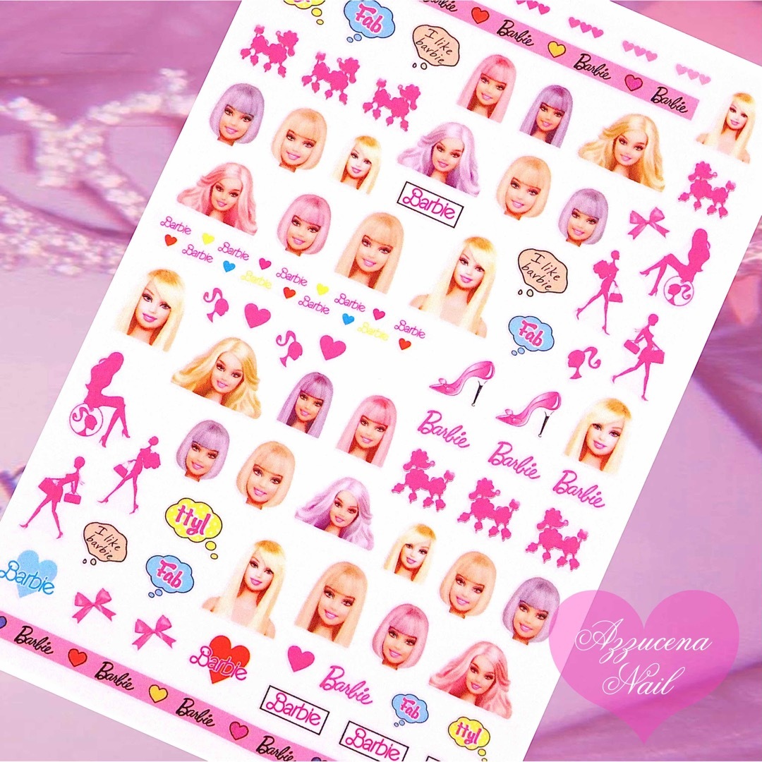 Barbie(バービー)のDolly barbie nail stiker ♡⑅* コスメ/美容のネイル(ネイル用品)の商品写真