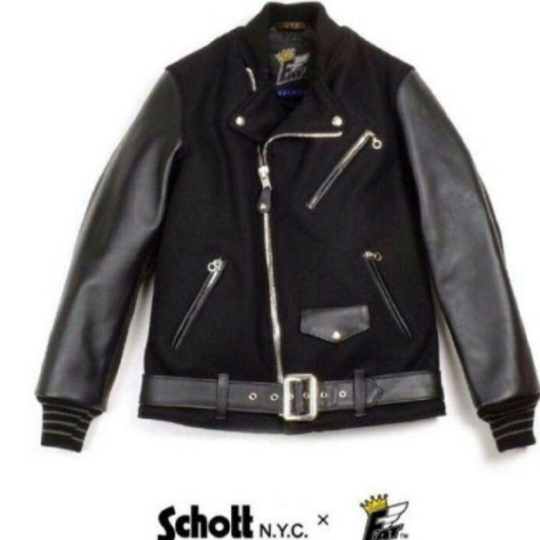 FAT×Schott jumbo ライダース スタジャン | mdh.com.sa