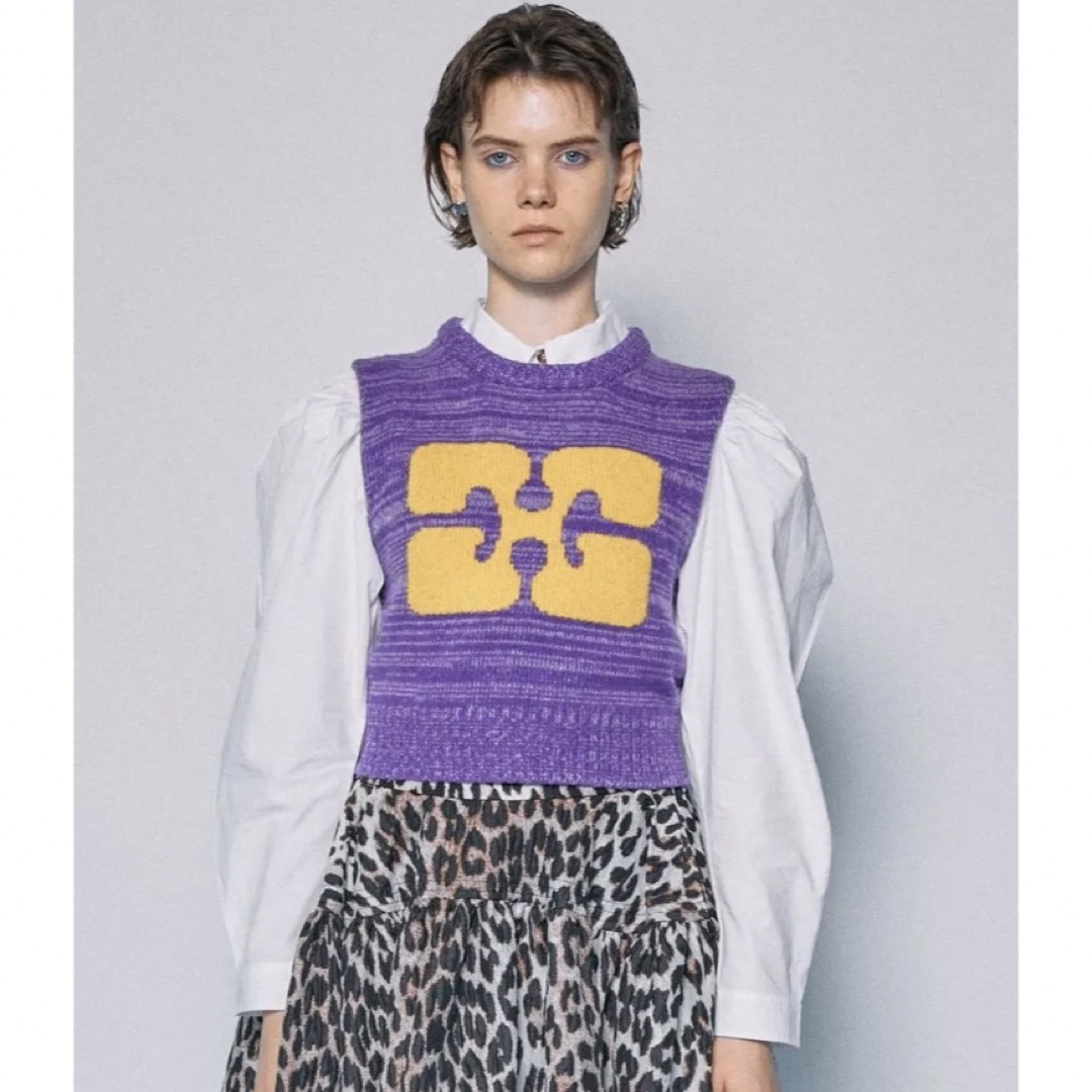 新品 GANNI ガニー ニット ベスト バタフライ クロップド | www.dekkc.com