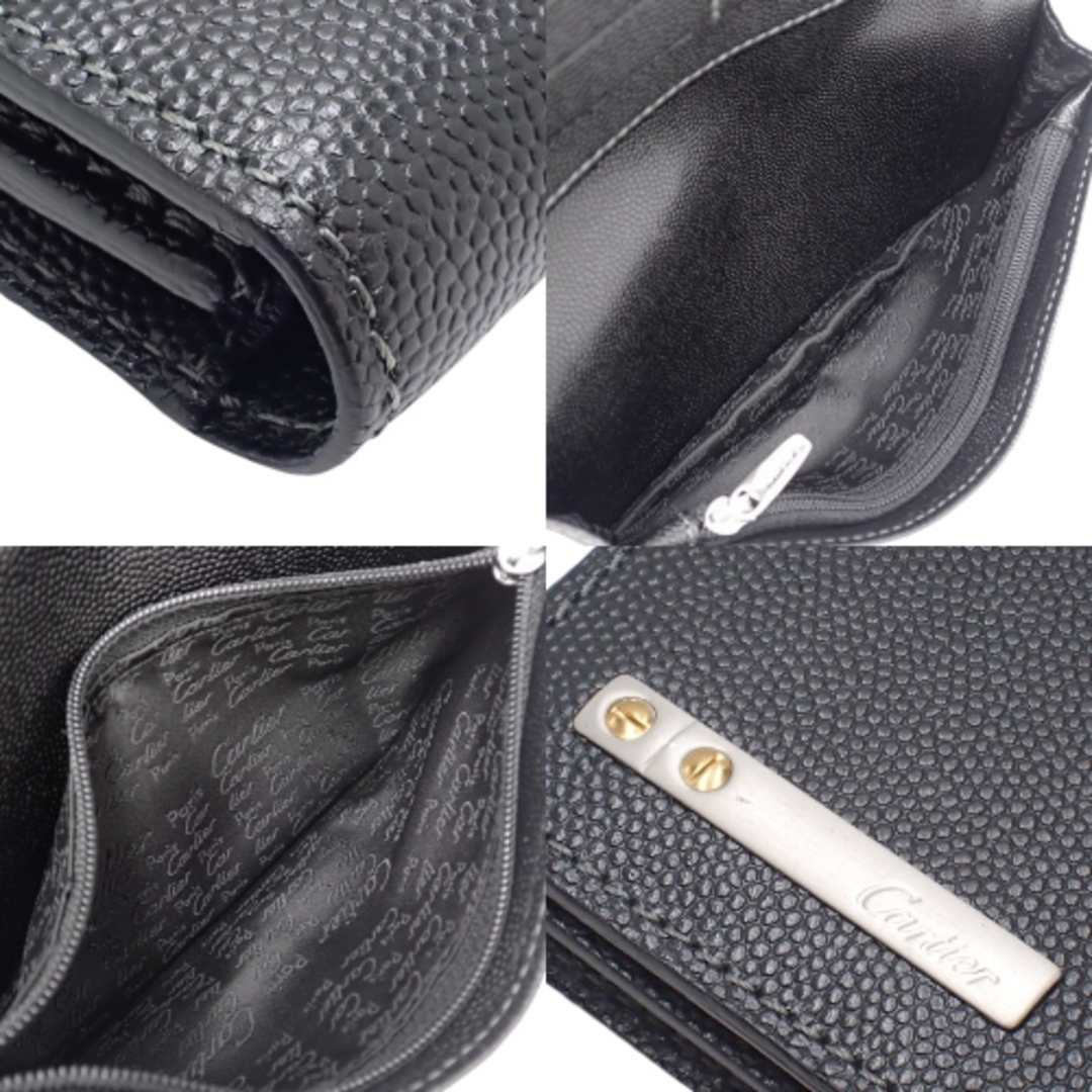 Cartier(カルティエ)のカルティエ長財布 二つ折り長財布 レザー ブラック黒 40802064505 メンズのファッション小物(長財布)の商品写真