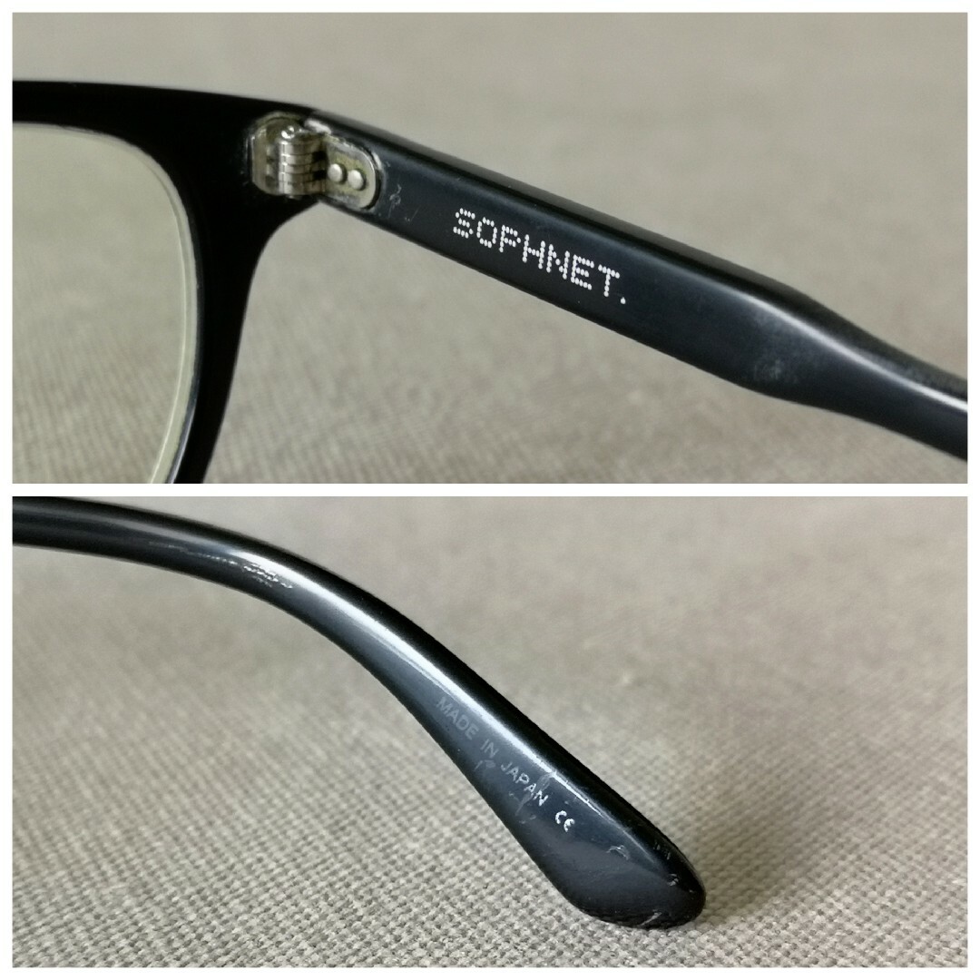 KANEKO OPTICAL - SOPHNET. × 金子眼鏡 メガネ サングラス 黒縁 KANEKO OPTICAL - SOPHNET. × 金子眼鏡 メガネ サングラス 黒縁