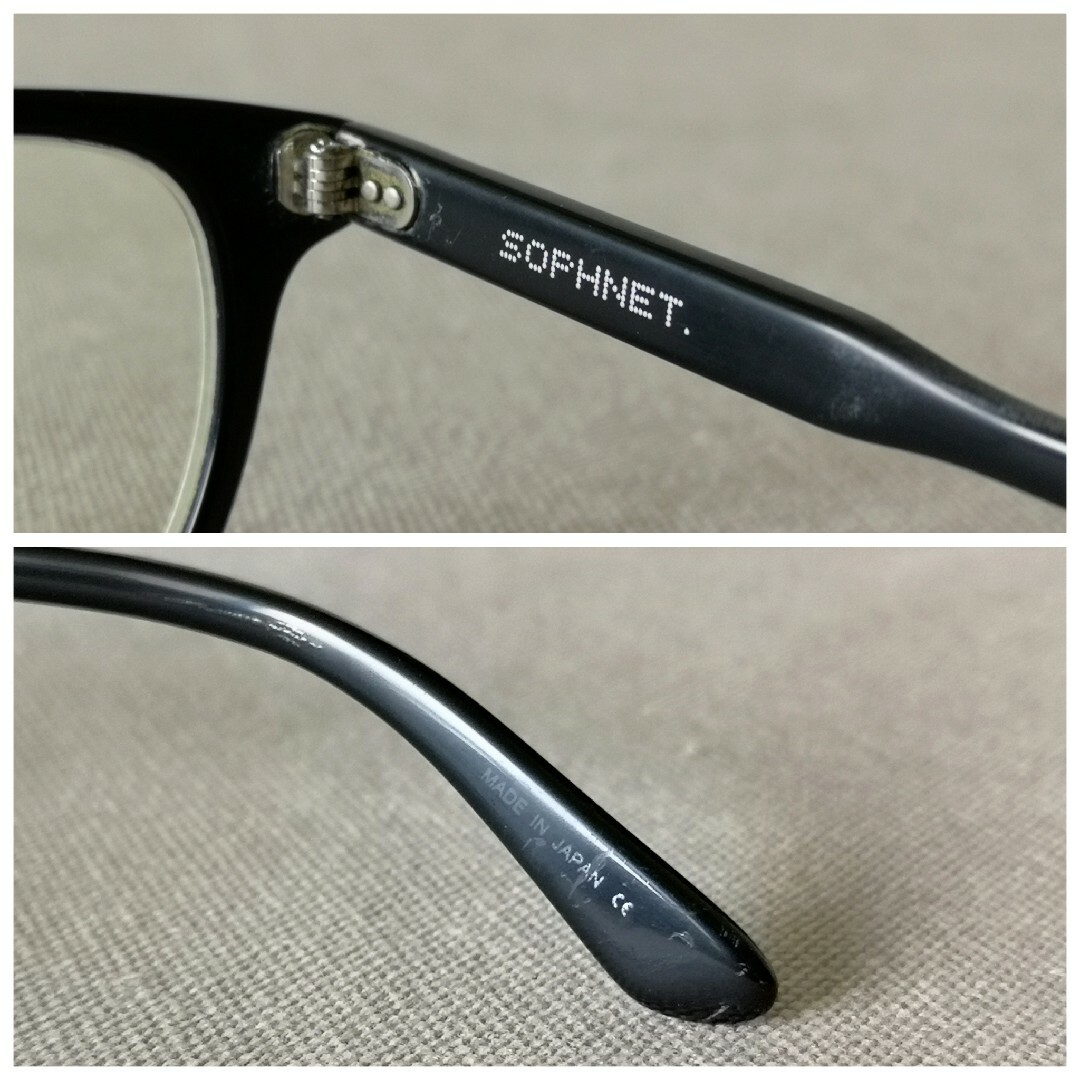 SOPHNET. × 金子眼鏡　メガネ　サングラス　黒縁　ボストン　ウェリントン