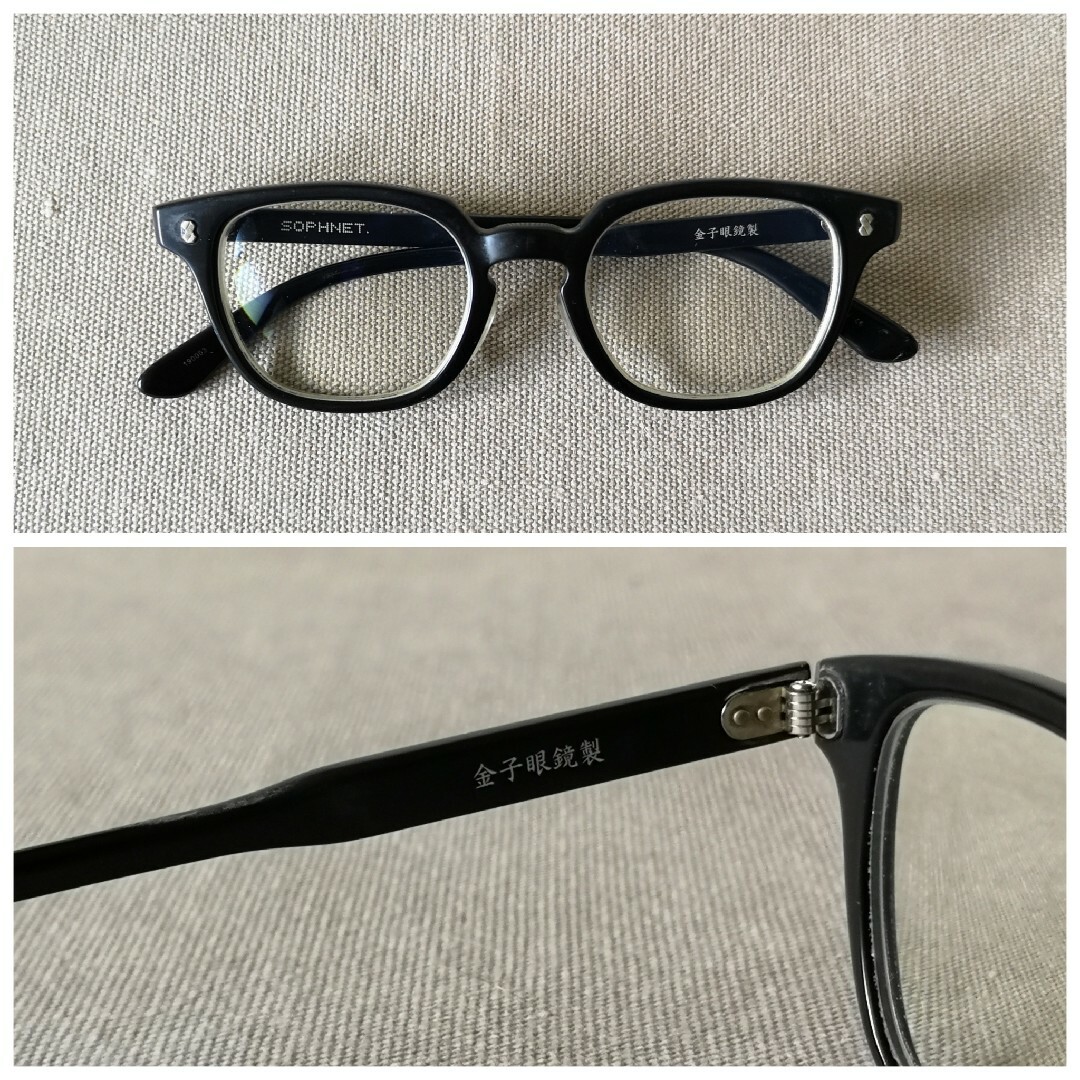 KANEKO OPTICAL - SOPHNET. × 金子眼鏡 メガネ サングラス 黒縁 KANEKO OPTICAL - SOPHNET. × 金子眼鏡 メガネ サングラス 黒縁