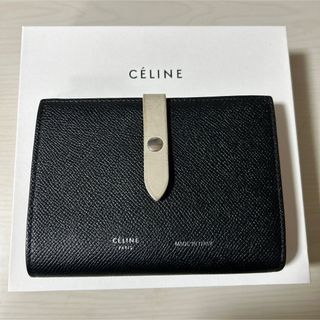 セリーヌ(celine)のCELINE セリーヌ ミディアムストラップウォレット 折り財布 二つ折り 財布(財布)