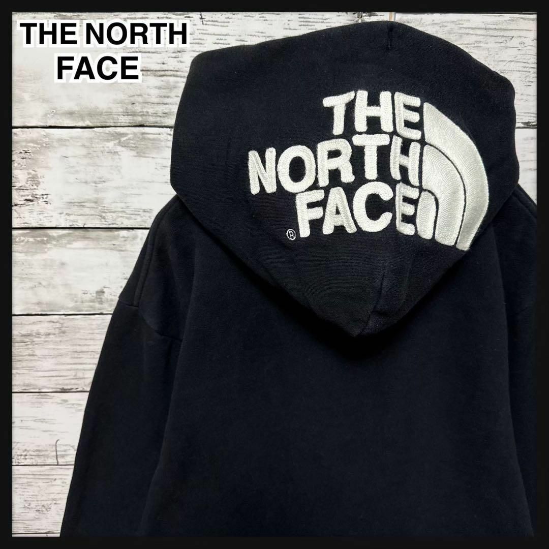 【美品】THE NORTH FACE ノースフェイス　ビッグロゴ　パーカー