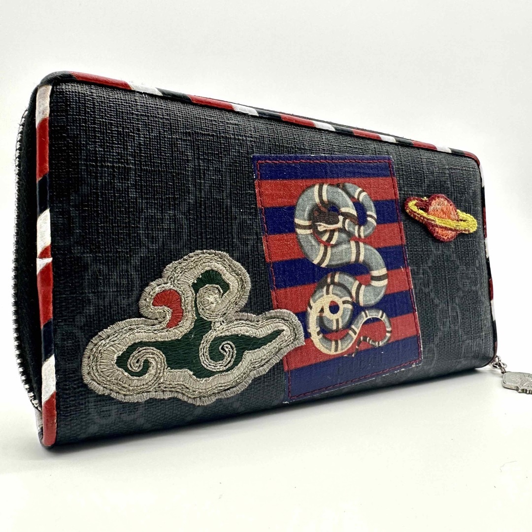 Gucci - 【超極美品】グッチ ナイトクーリエ 長財布 ラウンド