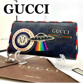 グッチ(Gucci)の【超極美品】グッチ ナイトクーリエ 長財布 ラウンドファスナー GGスプリーム(財布)