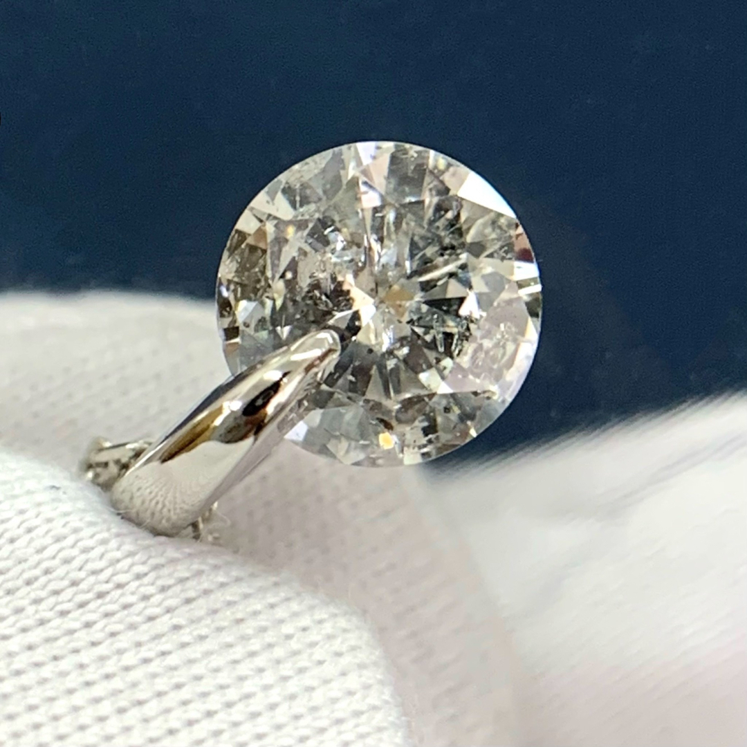 Pt900 Pt850 ダイヤモンド 0.671ct 一粒 ネックレス
