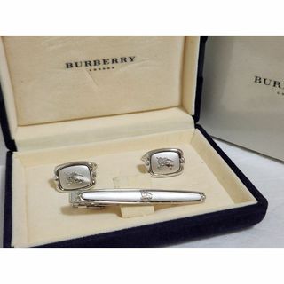 バーバリー(BURBERRY)の正規 バーバリー ホース レリーフ騎士ロゴカフス ネクタイピン SET 付属有(カフリンクス)